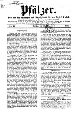 Pfälzer Freitag 12. Mai 1871