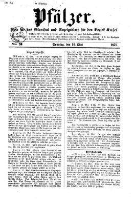 Pfälzer Sonntag 14. Mai 1871