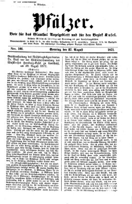 Pfälzer Sonntag 27. August 1871