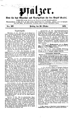 Pfälzer Freitag 20. Oktober 1871