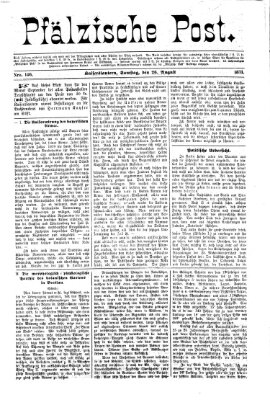 Pfälzische Post Samstag 26. August 1871