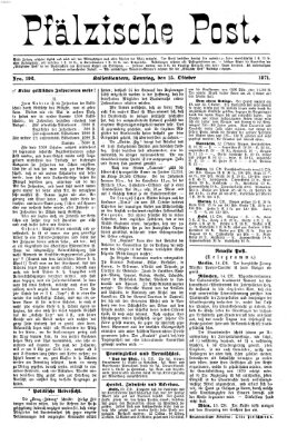 Pfälzische Post Sonntag 15. Oktober 1871