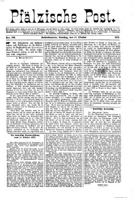 Pfälzische Post Dienstag 17. Oktober 1871