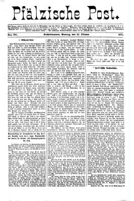 Pfälzische Post Montag 23. Oktober 1871