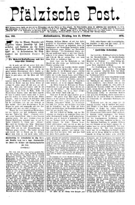 Pfälzische Post Dienstag 31. Oktober 1871