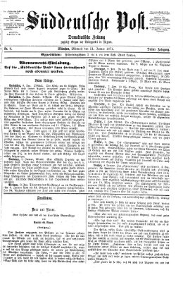 Süddeutsche Post Mittwoch 11. Januar 1871