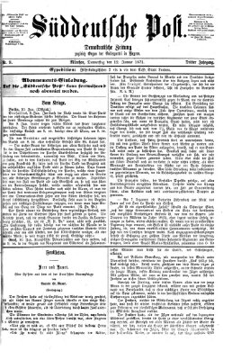 Süddeutsche Post Donnerstag 12. Januar 1871