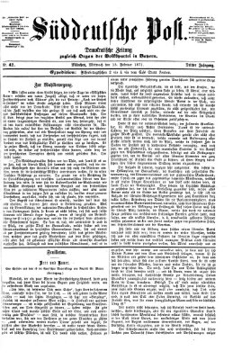 Süddeutsche Post Mittwoch 15. Februar 1871