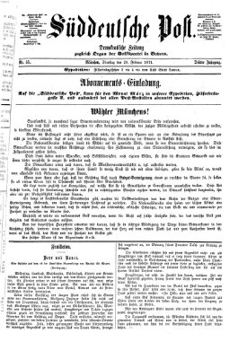 Süddeutsche Post Dienstag 28. Februar 1871