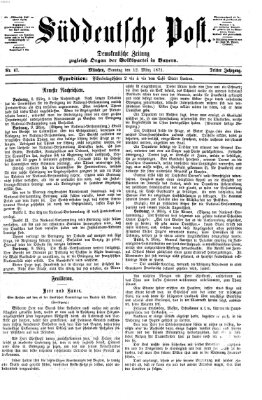 Süddeutsche Post Sonntag 12. März 1871