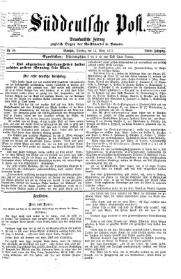 Süddeutsche Post Dienstag 14. März 1871