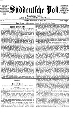 Süddeutsche Post Mittwoch 15. März 1871