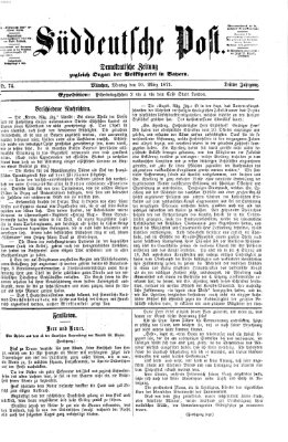 Süddeutsche Post Montag 20. März 1871