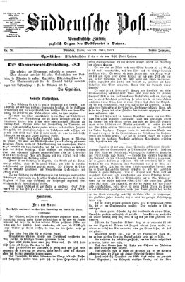 Süddeutsche Post Freitag 24. März 1871