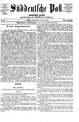 Süddeutsche Post Mittwoch 5. April 1871