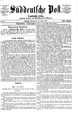 Süddeutsche Post Mittwoch 12. April 1871