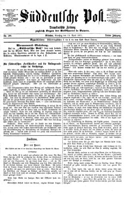 Süddeutsche Post Samstag 15. April 1871