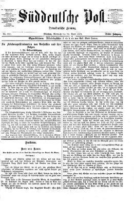 Süddeutsche Post Mittwoch 26. April 1871