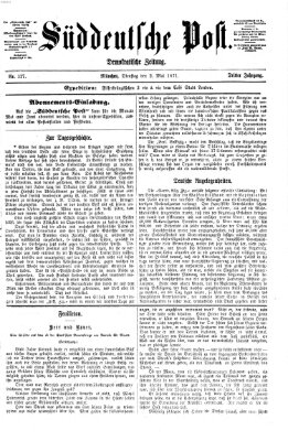 Süddeutsche Post Dienstag 2. Mai 1871