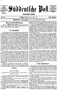 Süddeutsche Post Mittwoch 10. Mai 1871