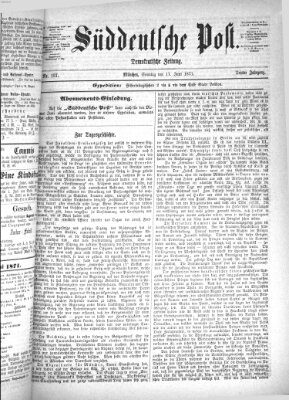 Süddeutsche Post Sonntag 11. Juni 1871