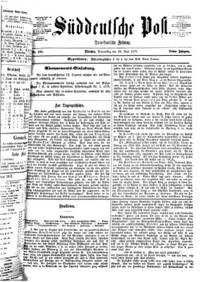 Süddeutsche Post Donnerstag 22. Juni 1871