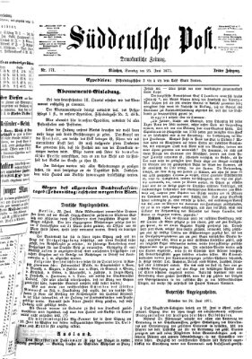 Süddeutsche Post Sonntag 25. Juni 1871