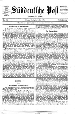 Süddeutsche Post Samstag 8. Juli 1871