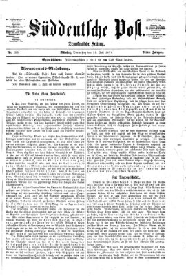 Süddeutsche Post Donnerstag 13. Juli 1871