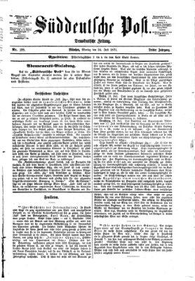 Süddeutsche Post Montag 24. Juli 1871