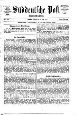 Süddeutsche Post Samstag 29. Juli 1871