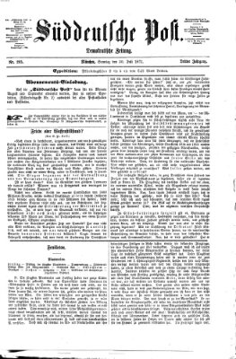 Süddeutsche Post Sonntag 30. Juli 1871