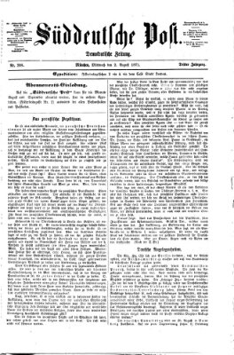 Süddeutsche Post Mittwoch 2. August 1871