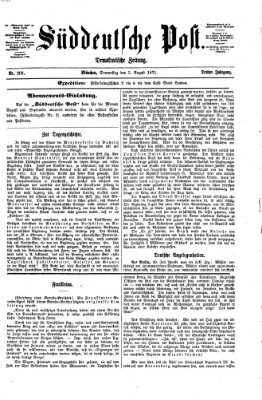 Süddeutsche Post Donnerstag 3. August 1871