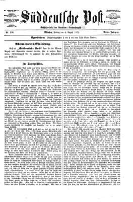 Süddeutsche Post Freitag 4. August 1871