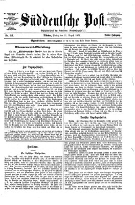 Süddeutsche Post Freitag 11. August 1871