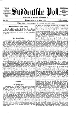 Süddeutsche Post Freitag 18. August 1871