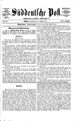 Süddeutsche Post Donnerstag 31. August 1871