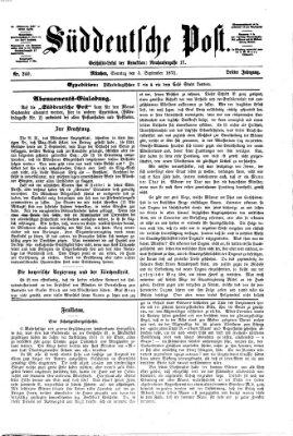 Süddeutsche Post Sonntag 3. September 1871