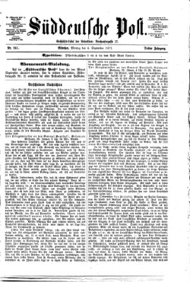 Süddeutsche Post Montag 4. September 1871