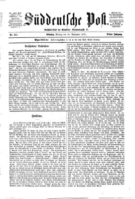 Süddeutsche Post Montag 18. September 1871