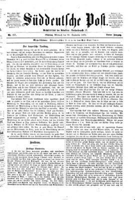 Süddeutsche Post Mittwoch 20. September 1871