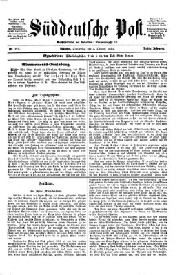 Süddeutsche Post Donnerstag 5. Oktober 1871