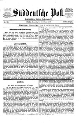 Süddeutsche Post Donnerstag 12. Oktober 1871