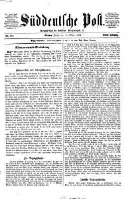 Süddeutsche Post Freitag 13. Oktober 1871