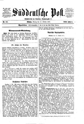 Süddeutsche Post Montag 16. Oktober 1871