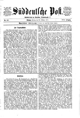 Süddeutsche Post Freitag 20. Oktober 1871