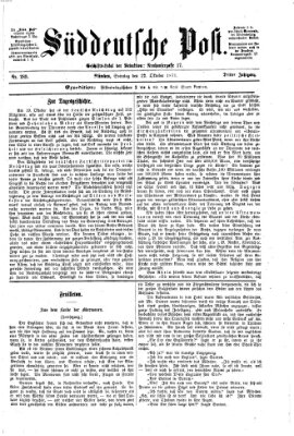 Süddeutsche Post Sonntag 22. Oktober 1871