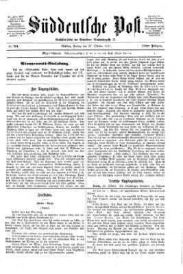 Süddeutsche Post Freitag 27. Oktober 1871