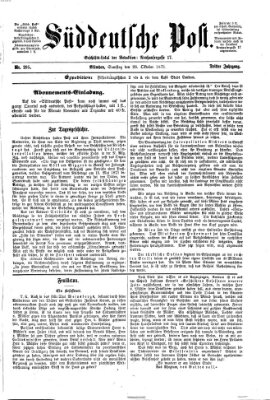 Süddeutsche Post Samstag 28. Oktober 1871